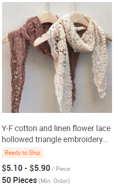 Y-F Spring and Autumn Neckwarm Scarf Soft Warm Lace Crochet Flower Long Knitted Thin Shawl Scarves
