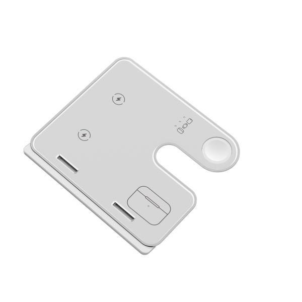 9V2A Input Bracket Carregador sem fio 15W/10W/7.5W/5W Carregador pad antiderrapante com luz colorida RGB