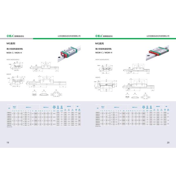 Linear Guide Rail Hiwin Alternatives Bearing HGH Egh Hgw For CNC Machines