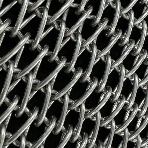 Food Grade High Temperature Metal Carbon  Mesh Flush Grid Oven Chain Link  Weave Spiral Conveyor Stainless Steel Wire Belt