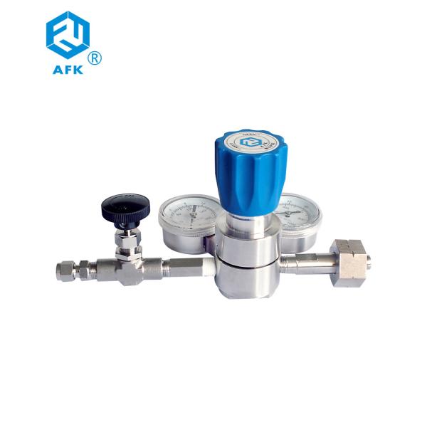 Double Gauge 3000psi SS316 Needle Valve Pressure Reducer 1/4 NPT