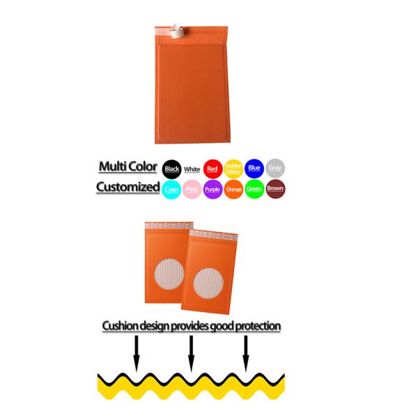 8.5*12 Inch Yellow Kraft Paper Corrugated Padded Surf Envelope