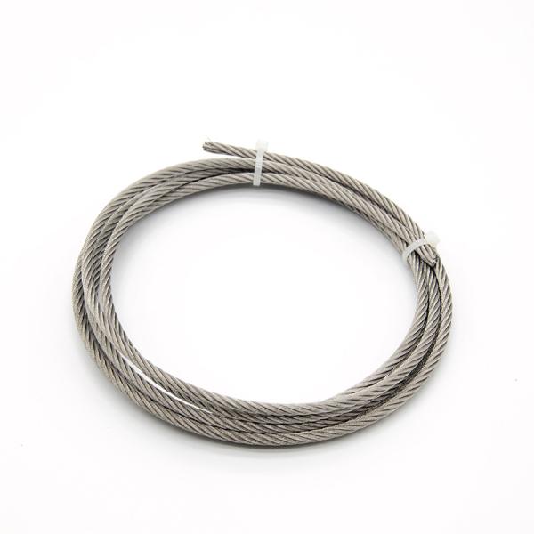 Nylon Coated 1x7 Stainless Steel Wire Rope with 0.6mm Diameter Before Coating and High Corrosion Resistance