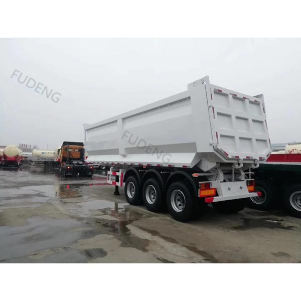 Stone Transport 6mm Side Wall 3 Axle Q345B Tipping Trailer