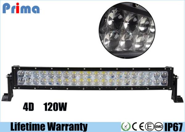 22 Inch 120W LED Car Light Bar DC 9V - 32V 4D Fish Eye Projector Lens