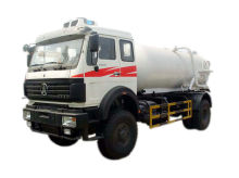 Beiben Septic Tanker Vacuum Truck / Sewer Cleaning Vehicles WhatsApp:+8615271357675