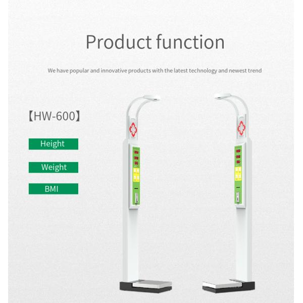 Durable Coin Operated Body Height Weight BMI Machine Weighing Scale with OBM Support