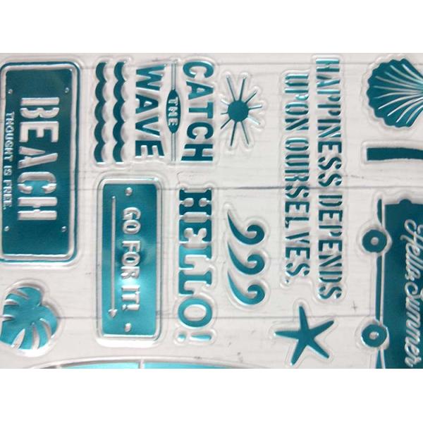 Стикер мультфильма слипчивого ярлыка собственной личности стикеров CMYK горячий штемпелюя прозрачный