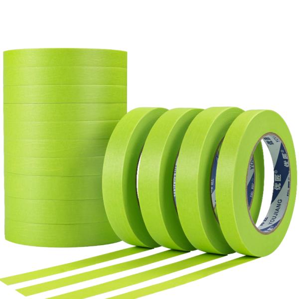Outdoor Delicate Surface Masking Tape Fine Line Painters Tape Wall Decoration 125mic