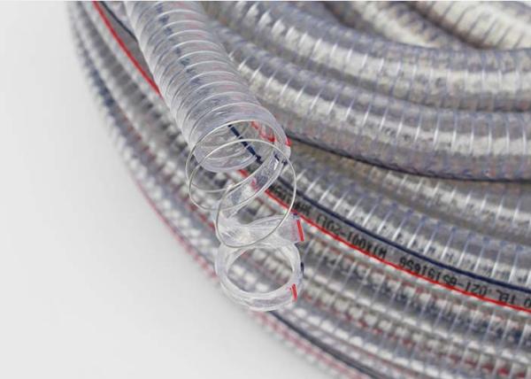 Heavy Duty Soft PVC Hose , PVC Reinforced Suction Hose Pipe Tubing For Industry