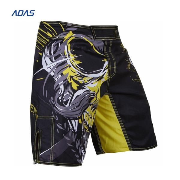 Custom Sublimated Side Slit Fight MMA BJJ Compression Shorts For Boxing