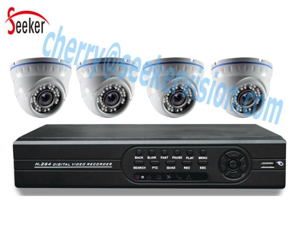 Factory Price Economic 2 Years Warranty 1.3MP 960P IR Led Security Indoor Dome Camera 4CH AHD DVR Kit