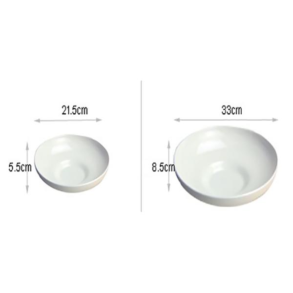 Savall 21.5cm*5.5cm 33cm*8.5cm Porcelain Ramen Bowl Oven Safe