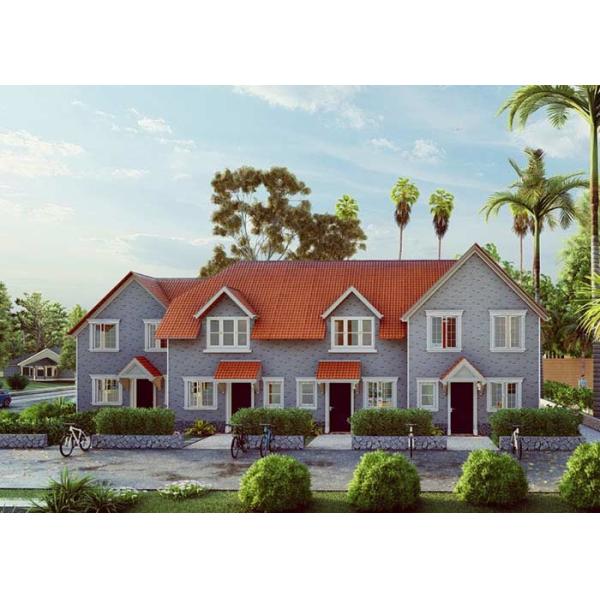 UK 2-Storey Prefab Apartment Buildings | Light Steel Frame Housing