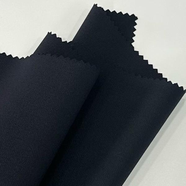 214GSM Recycled Polyester Spandex Fabric Low Elasticity Composite 4 Way Stretch Silk Fabric
