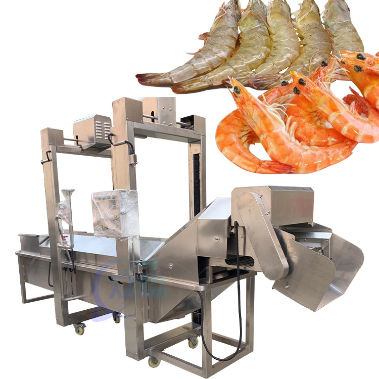600kg/H Seafood Processing Machinery Automatic Prawn Cutter