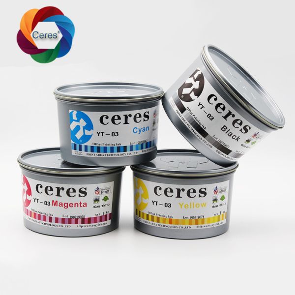 Ceres YT-03 AA+ Grade Environmental Anti-skin Offset Printing Ink for Sheet-fed Offset Press