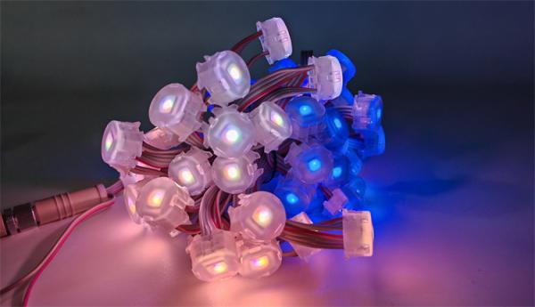 Fuente de luz de punto de píxel monocromático a prueba de agua de 20mm 12v LED