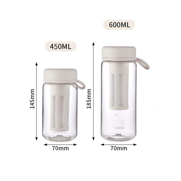 Promotion Custom Logo 450ml/600ml Sports Plastic Bottle for High Temperature Summer