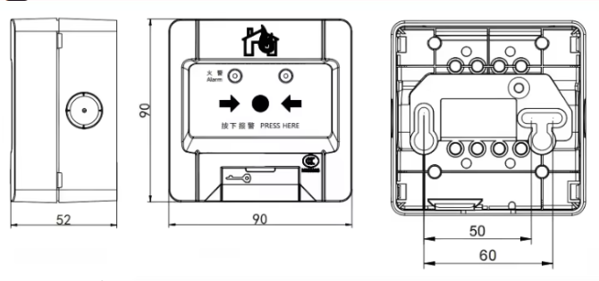 J-SAP-JBF4121A Manual Fire Alarm Button for Data Centers