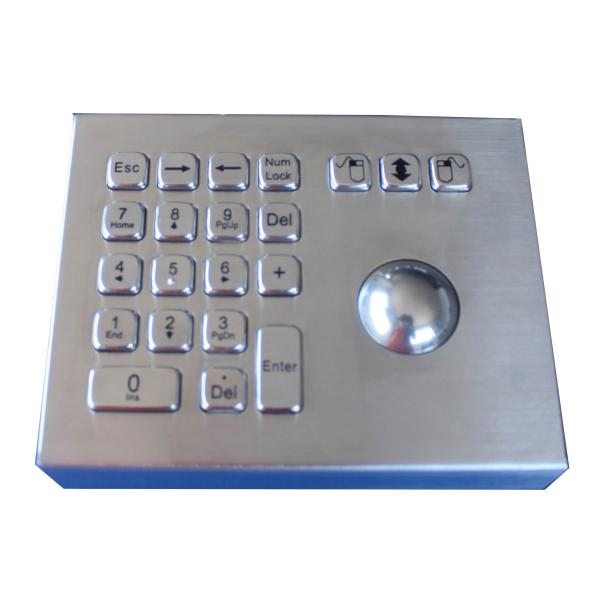 Мышь trackball лазера изрезанной стойки доказательства погоды промышленной одна с численный кнопочной панелью