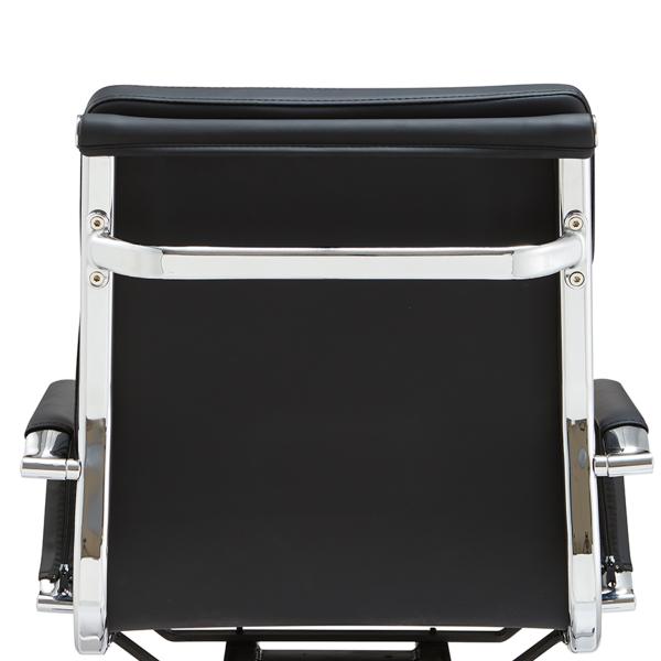 Pu Leather Boss Mid-back Metal Frame Ergonomic Office Furniture Adjustable Swivel Executive Office Chair