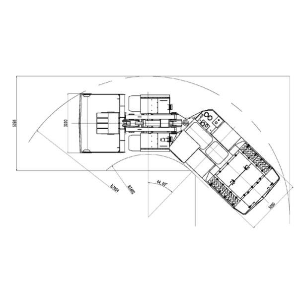 WJ-8 Lightweight Underground Wheel Loader High Capacity LHD Load Haul Dump Machine