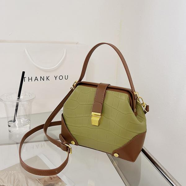 Young Ladies' Must-Have CANDY Pattern PU Leather Lock Bag with Fashion Design