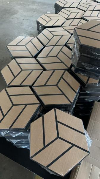 10mm PET Wood Veneer Acoustic Panels Slat Acoustic Decorative Panel No MDF