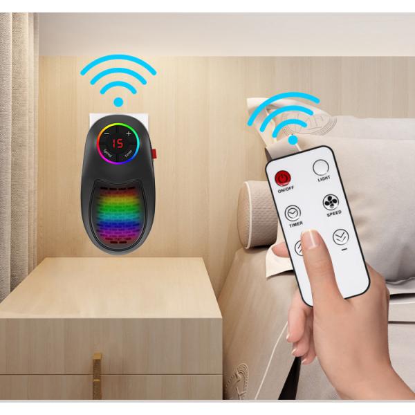 0.5kg Plug-in Wall Heater Portable Electric Heaters for Garden Small Home Winter Warmer