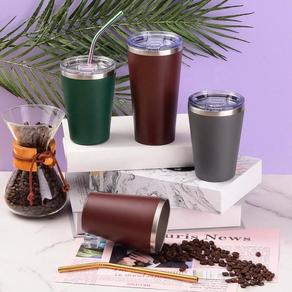 16oz Sustainable Eco Friendly Products Double Wall Insulated Stainless Steel Vacuum Travel Mug