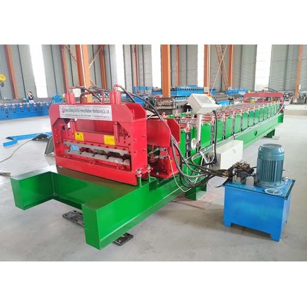 Hydraulic drive high speed sheet metal roll forming machine with Cr12 cutter