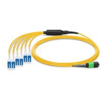 MPO a la base de la base 12 del cable 8 del desbloqueo del LC o a 24 bases