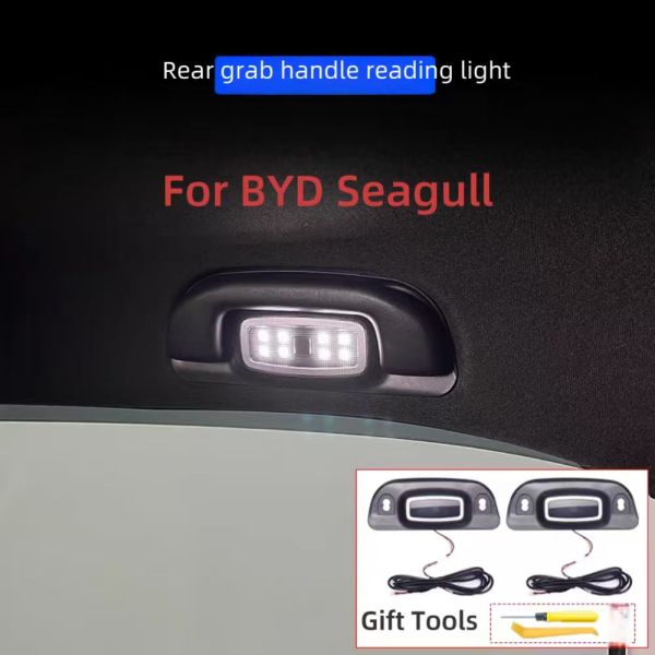 New Rear Handle Reading Light BYD Seagull Interior Modification Door Activated Ceiling Lamp Auto On/Off LED Night Light