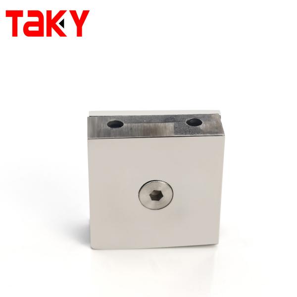 Square Shower Glass Door Clamp Bathroom Wall to Glass Mount Clamp