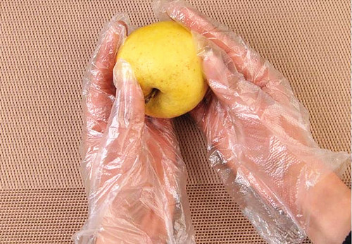 Очищая перчатки 100pcs/Bag кухни 0.8g устранимые пластиковые