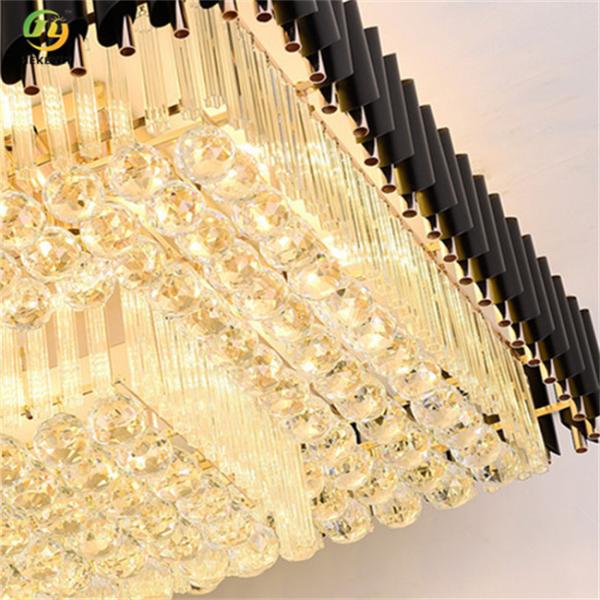 прямоугольник размера 265Вольт различный привел золото потолочного света и черный кристалл и металл