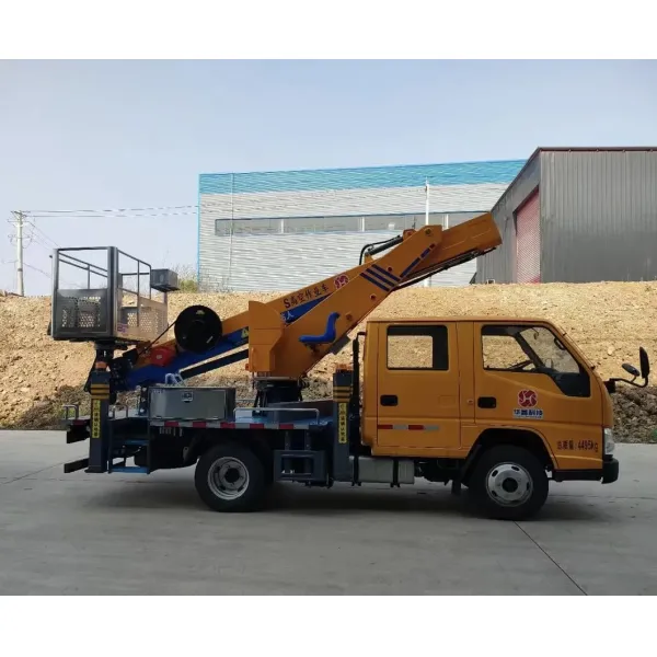 21m Bucket Hydrulic Lift Working Ladder Lifting Pickup Crane Cherry Picker Manlift Pallet Work Transport Aerial Platform Mounted Truck High-Altitude Operation