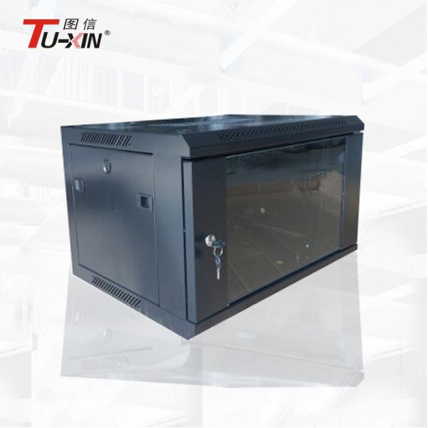 9 U  Network Wall Mount Server Rack 19 Inch 600 Mm * 450 Mm Compatible Reliable Structure