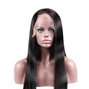 Brazilian Full Lace Human Hair Wig Straight Medium 10"-28" 180 250 Density