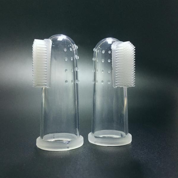 FDA Safety soft bulk special best silicone finger toothbrush for baby children adults