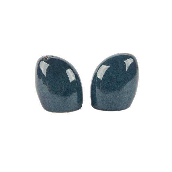 Small Ceramic Dinner Serveware Set , Salt And Pepper Set With Reactive Color