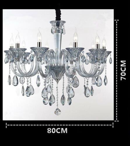 Purple chandelier K9 crystal for Living room Bedroom Lamp (WH-CY-83)