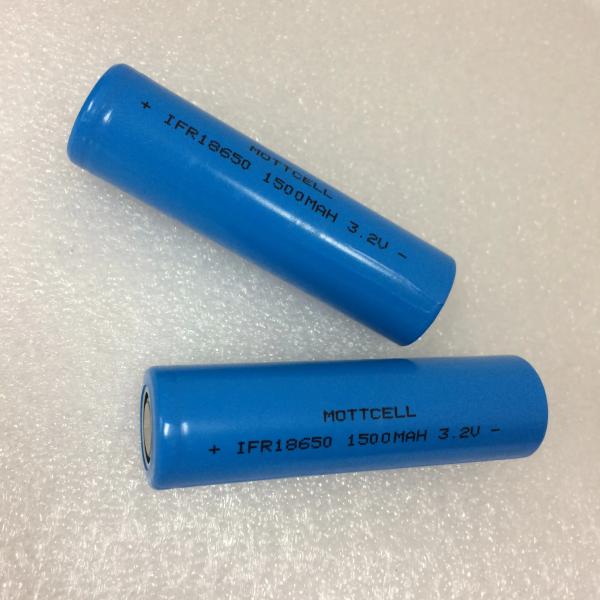 CE IFR 18650 High Discharge Rate Batteries Solar Light Lifepo4 Battery 3.2V 1500mah