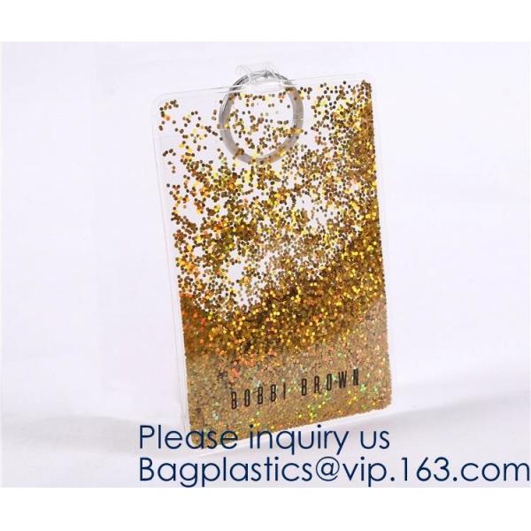 Custom Logo Glitter Cosmetic Makeup Eva Clear Pouch / Pouches,Smiggle Pencil Case With Glitter,Tissue Bag CD Case Docume