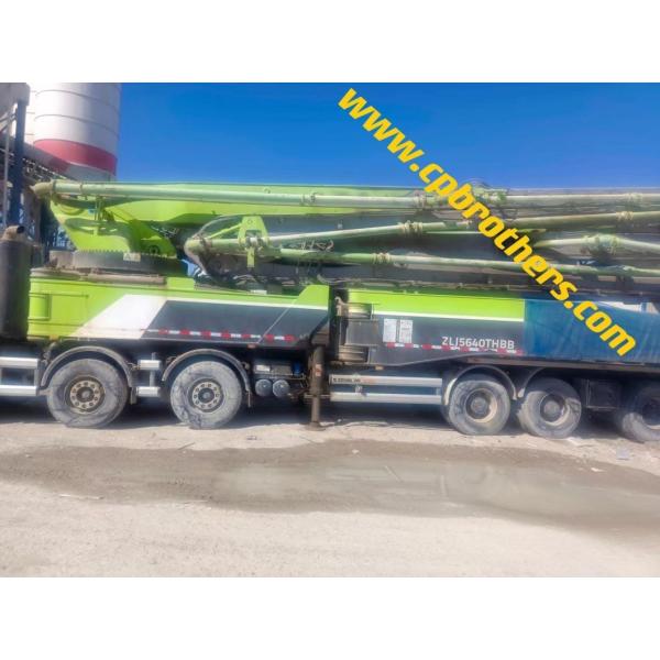 Highly Powerful 2014 Zoomlion 74m Concrete Pump with Super Long Boom Direct Support