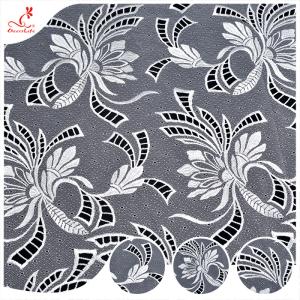 Производственная цена химическая полиэстерная вышивка гипурная водорастворимая кружевная ткань
