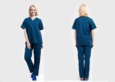 Dense Stitching Scrubs Medical Uniforms Double Needle Sewing For Men And Women