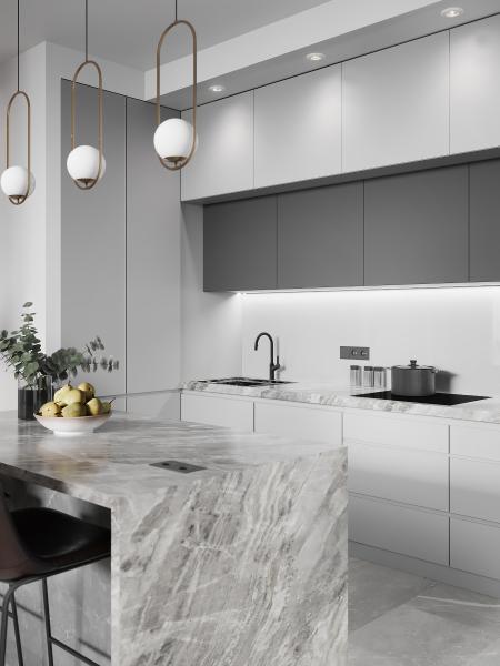 E0 E1 Or ECO Friendly Modern Melamine Full Luxury Custom Kitchen Cabinets For Home