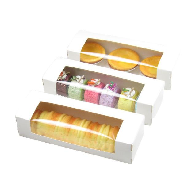Transparent Square Chocolate Biscuit Packaging Box